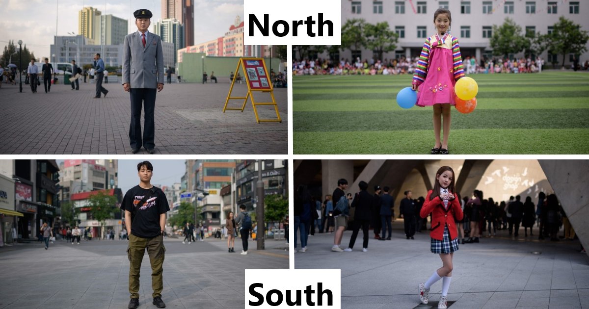 featured image 25.png?resize=1200,630 - Un photographe a capturé les incroyables différences entre la vie en Corée du Nord et en Corée du Sud