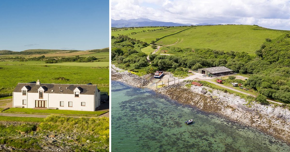 featured image 67.png?resize=1200,630 - 660-Acre Scottish Island With A Four-Bedroom House And A Ferry Up On Sale For $1.74m