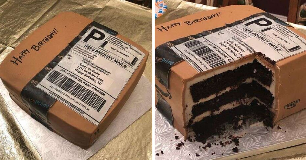 featured image 83.png?resize=1200,630 - Husband Surprised His Amazon-Loving Wife With A Birthday Cake That Looks Just Like A Shipment