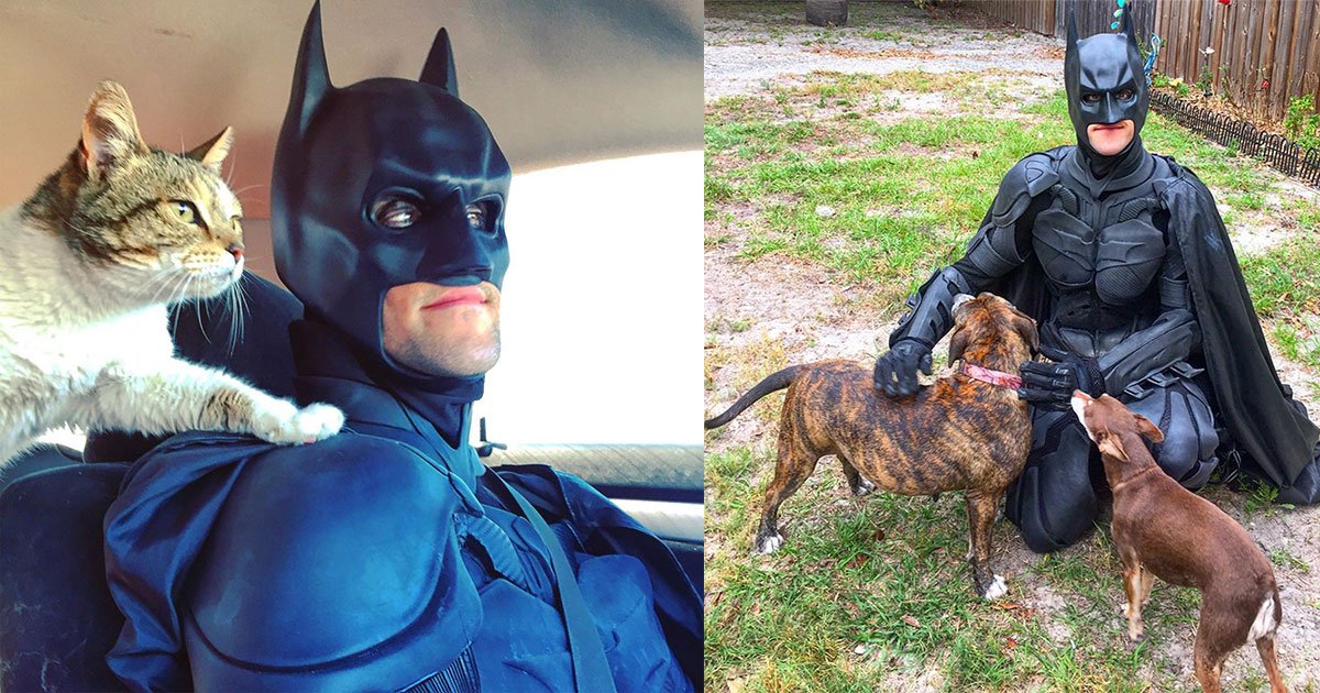 featured image.jpg?resize=1200,630 - This Guy Dresses Up As Batman To Rescue Shelter Animals From Euthanasia