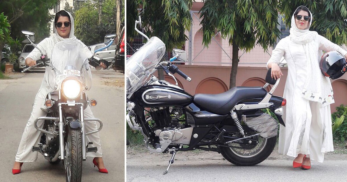 hijabi biker.jpg?resize=412,275 - Indian Woman - Also Known As Hijabi Biker - Fulfilling Her Dream Of Riding Bikes