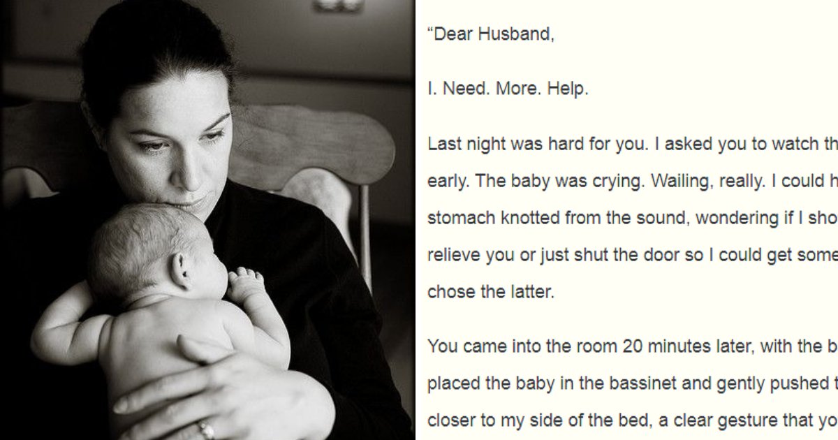 mother9.png?resize=1200,630 - Exhausted Mother Writes Open, Honest Letter To Her Husband