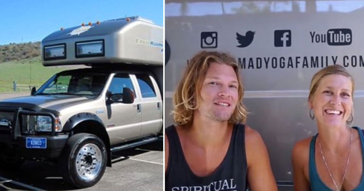 nomadic couple.jpg?resize=412,275 - Family Of Four Live In A 105 Square Foot RV To Live A Nomadic Life