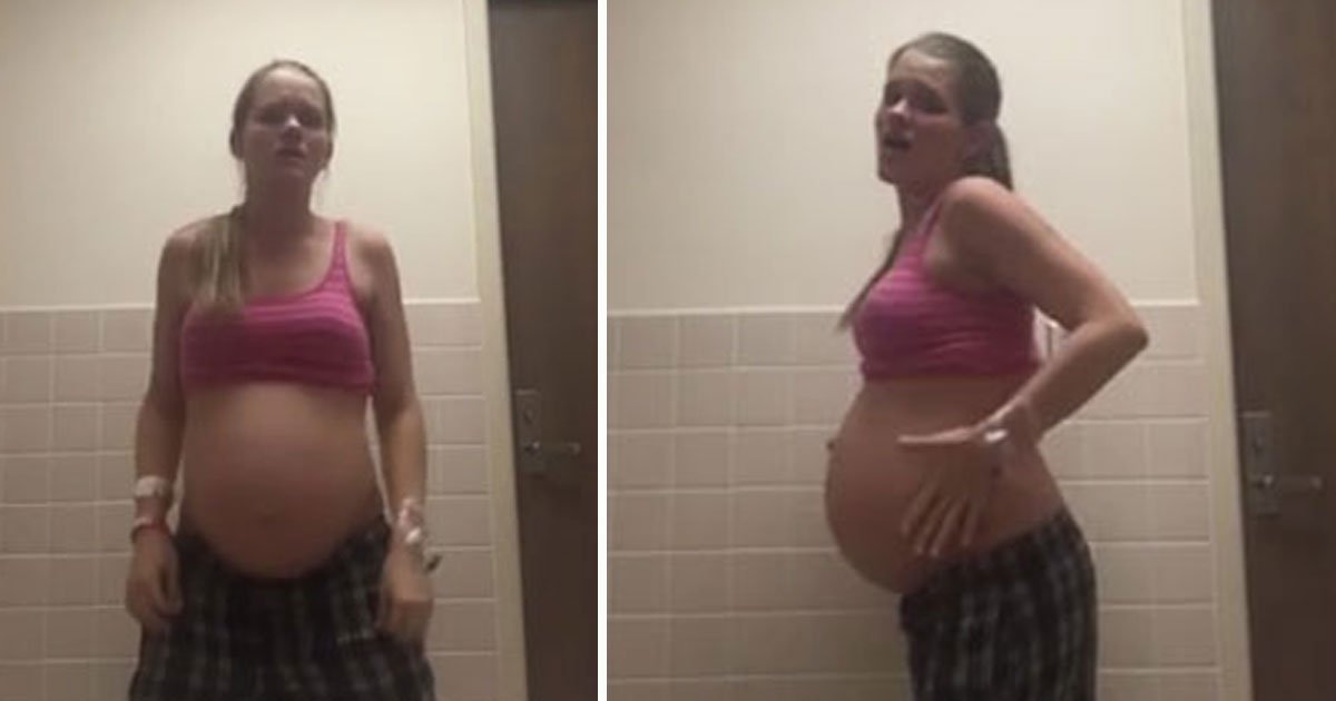 pregnant woman dances.jpg?resize=412,275 - Découvrez la vidéo de cette femme enceinte en train de danser pour provoquer son accouchement