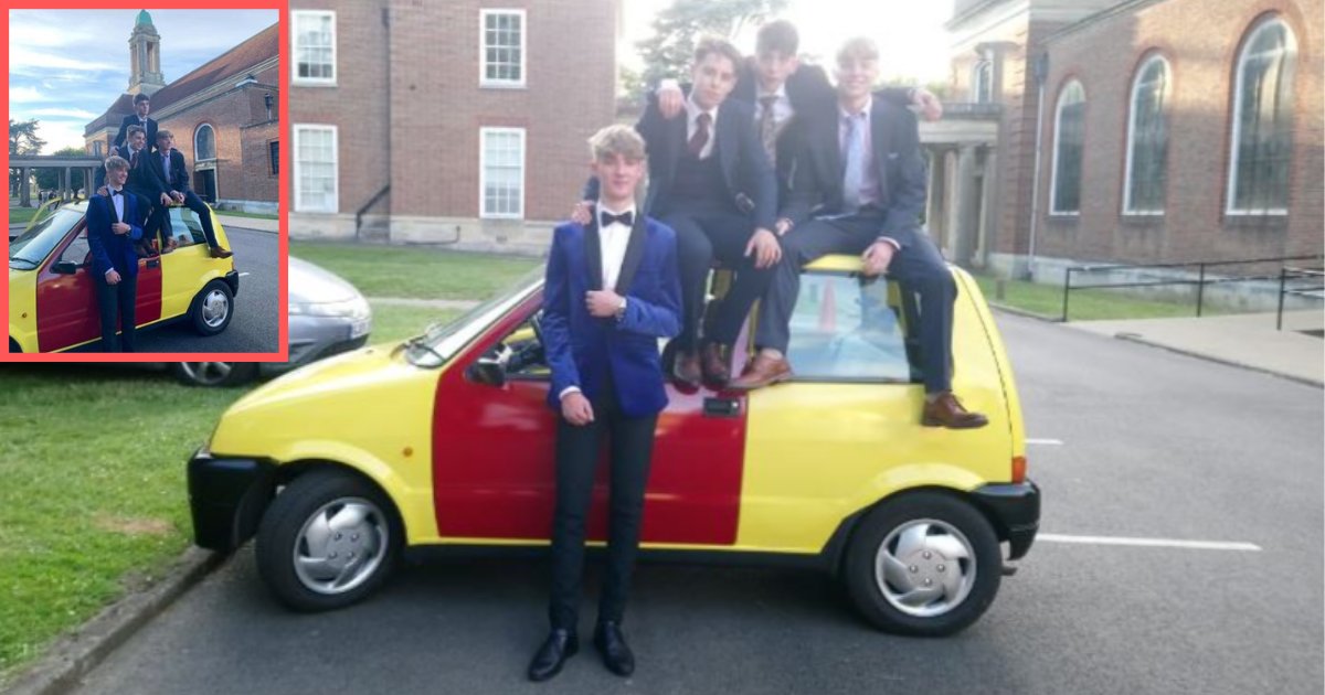 s4 5.png?resize=1200,630 - Boys Go to Prom In Inbetweeners Car They Put Together Themselves