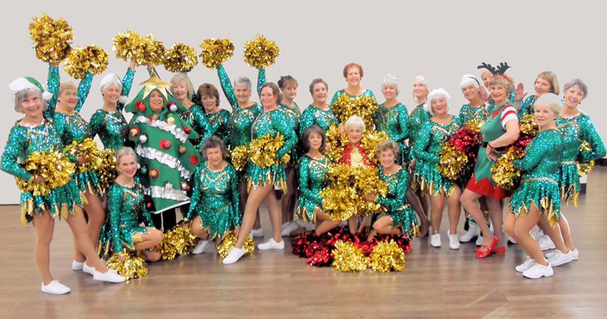 sun city poms.jpg?resize=412,275 - These Pensioner Cheerleaders - Who Are A Part Of A Performance Group For Women Over 55
