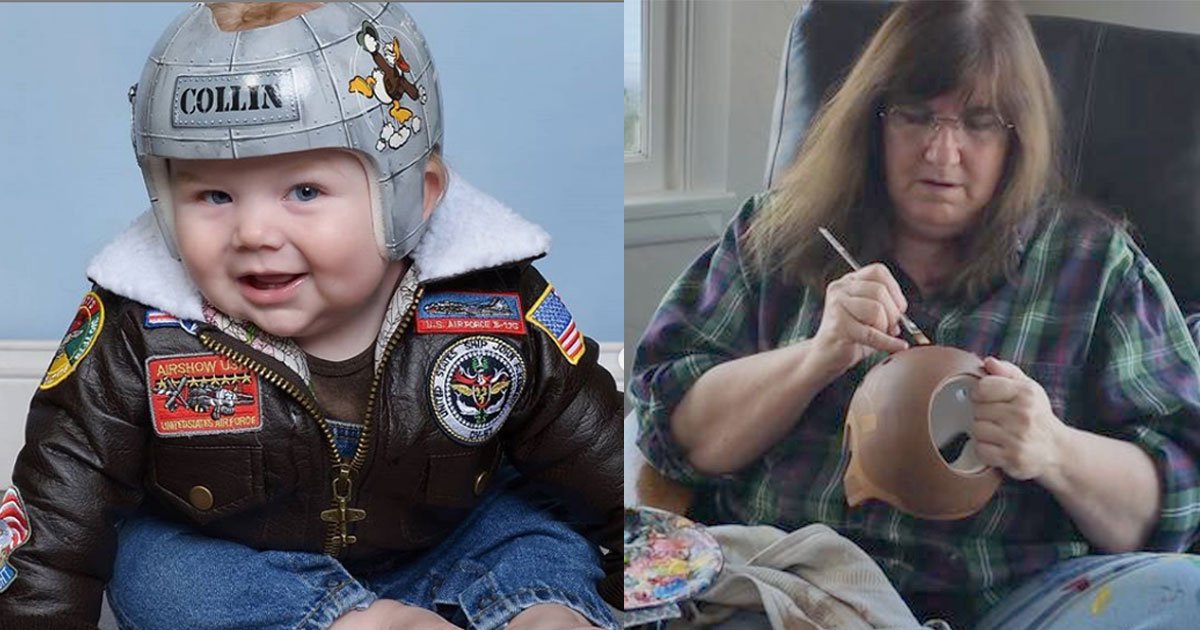 this woman turns corrective helmets for babies with flat head syndrome into art.jpg?resize=412,275 - This Woman Turns Corrective Helmets For Babies With Flat Head Syndrome Into Art