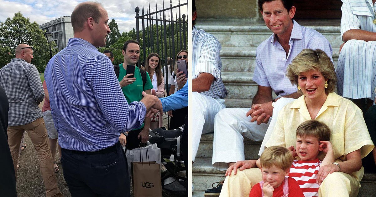 untitled 1 13.jpg?resize=1200,630 - Le Prince William a salué les fans qui se sont rassemblés devant le palais de Kensington pour célébrer l'anniversaire de Diana