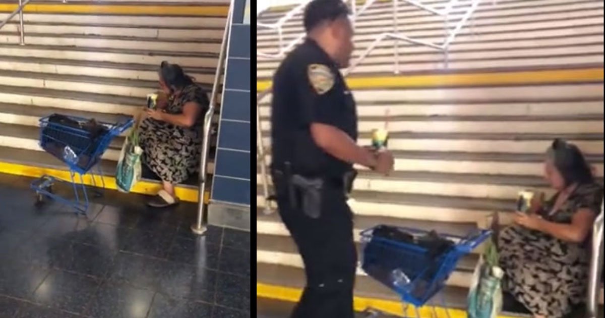 untitled 1 48.jpg?resize=412,275 - New York Police Officers Bought A Meal And Sang The Birthday Song To Celebrate A Homeless Woman's Birthday
