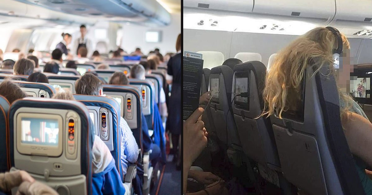 untitled 1 62.jpg?resize=1200,630 - Airline Passenger Slammed A Woman For Hanging Her Hair Over The Back Of Her Seat By Posting Her Picture On Social Media
