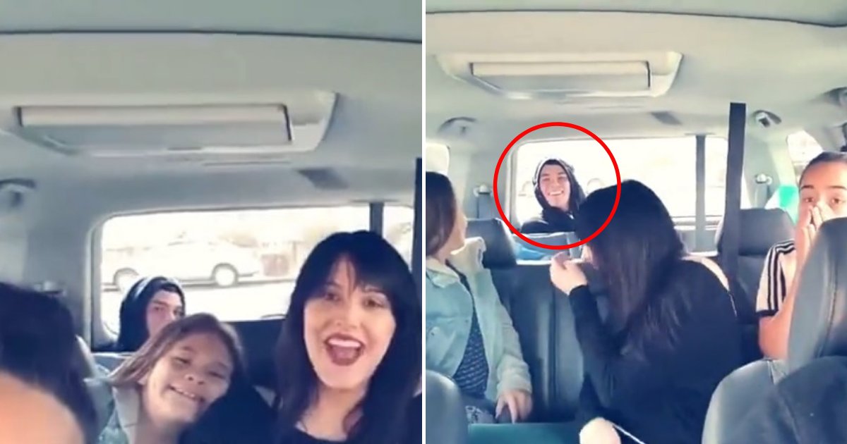 untitled design 58.png?resize=1200,630 - Family Shocked After Man Popped Up From The Backseat Of Their Car While They Were Taking A Selfie