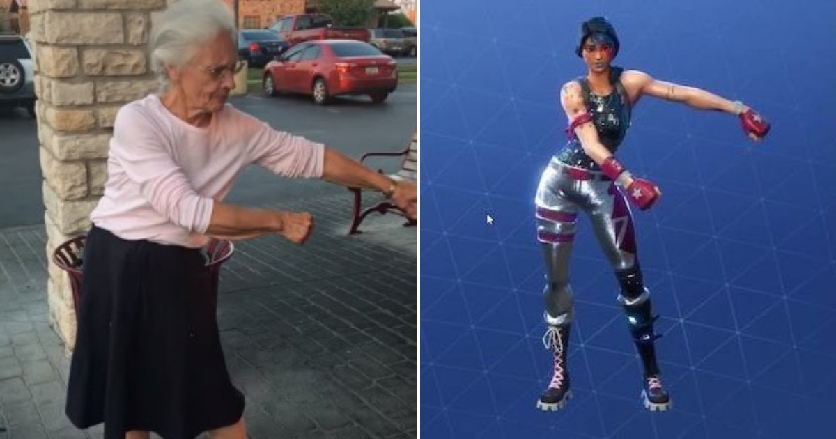 untitled design 74.png?resize=1200,630 - 70-Year-Old Grandmother Rocks The Parking Lot By Attempting The Floss Dance