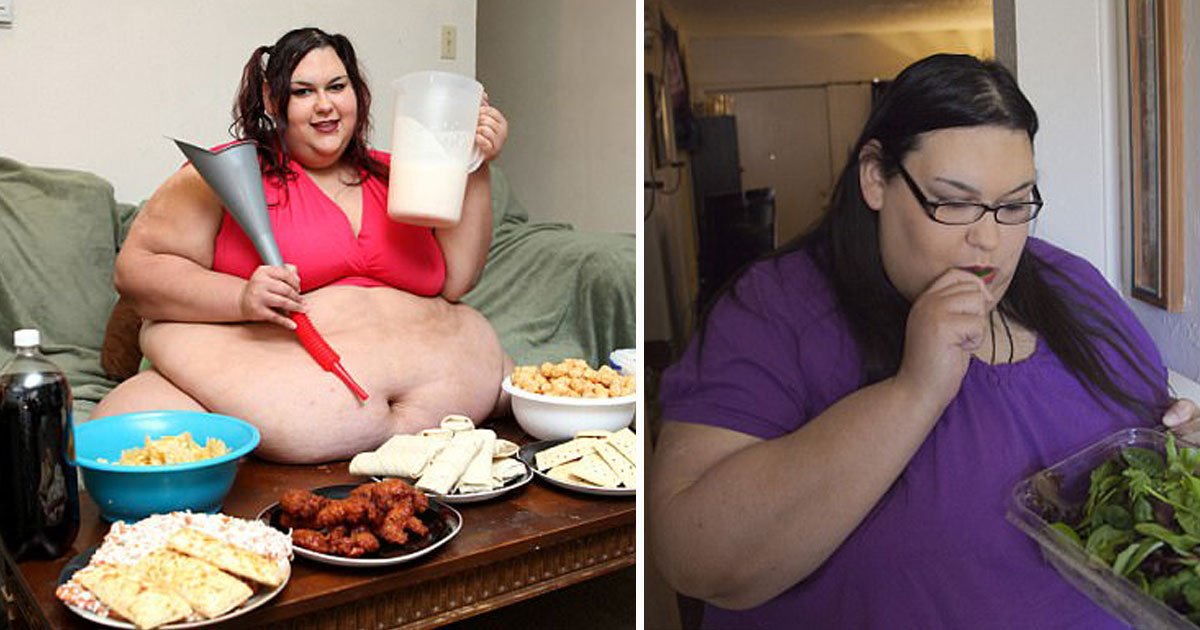 woman lost 210lbs.jpg?resize=1200,630 - Cette femme qui voulait devenir la plus grosse femme du monde a perdu 90 kilos en dix semaines à peine après deux fausses couches