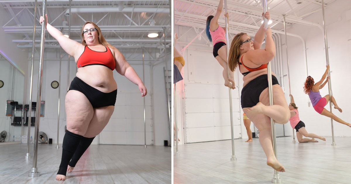 woman pole dancer.jpg?resize=1200,630 - Plus-Size Pole Dancer Is Inspiring Millions As She Spins Around A Pole With Such Ease