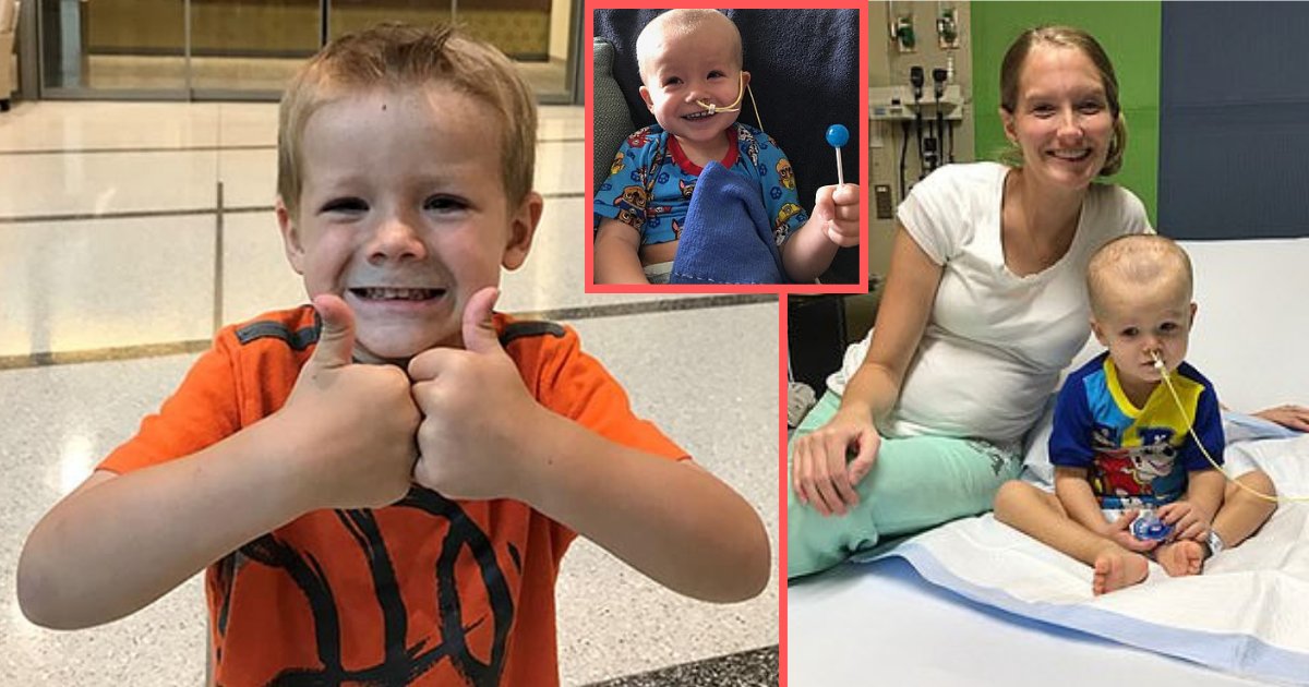 y1.png?resize=1200,630 - Un garçon de 4 ans bat un cancer du cerveau rare qui n'affecte que 30 enfants américains par an