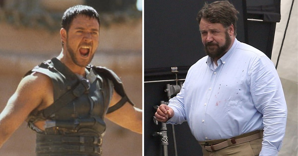y61.png?resize=412,232 - Russell Crowe Looks Nothing Like He Used to Before as He Took a Break on the Set of Unhinged