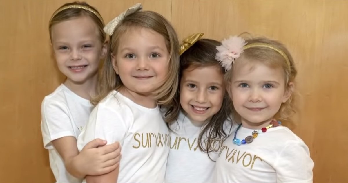 young cancer survivors recreate emotional photo 0 2 screenshot.png?resize=412,275 - Four Little Girls Fought Cancer Together And Became Best Friends For The Rest Of Their Lives