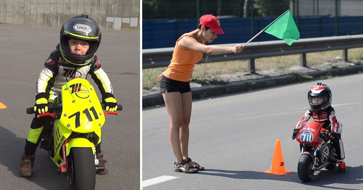 youngest motorcyclist.jpg?resize=412,275 - Ce petit motard n'a même pas 6 ans et il pilote déjà comme un professionnel