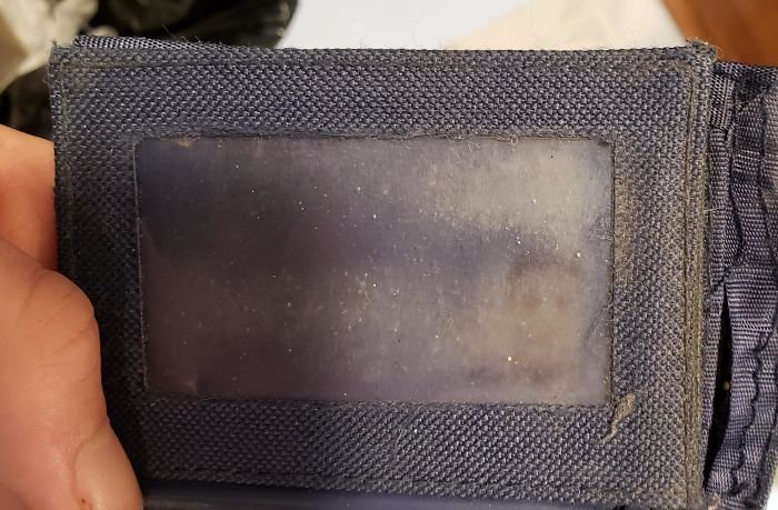 My Dad Has Had The Same Wallet For So Long His Driver