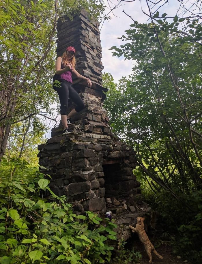 Found This Fireplace In The Woods While Adventuring