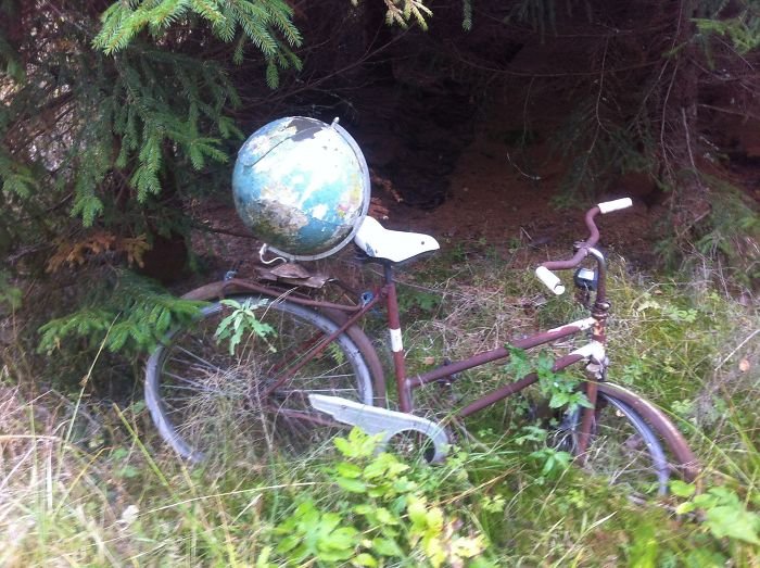 Found This Bicycle In The Woods. Someone Had Big Plans?