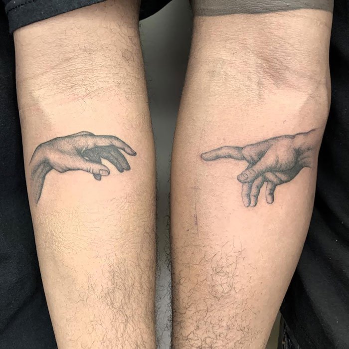 A Fun Matching Tattoo Pair From The Other Week