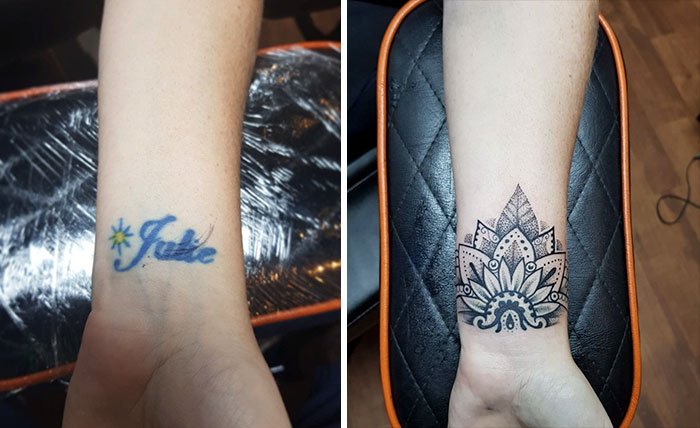 Before And After Cover Up Done