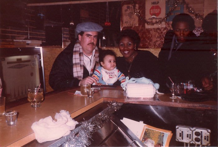 Infant Me, My Mother & Father At A Bar Because That