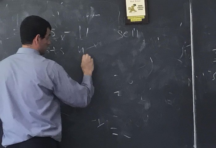 This Teacher Doesn’t Erase The Board Fully And Continues To Use It