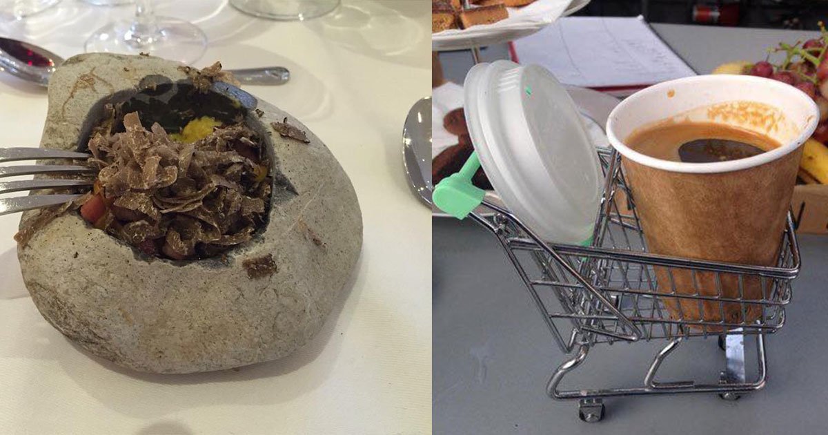 15 times people were served their food in weird plates and jars it is hilarious.jpg?resize=412,232 - These Restaurants Tried Too Hard To Impress Their Customers With Unusual Plates