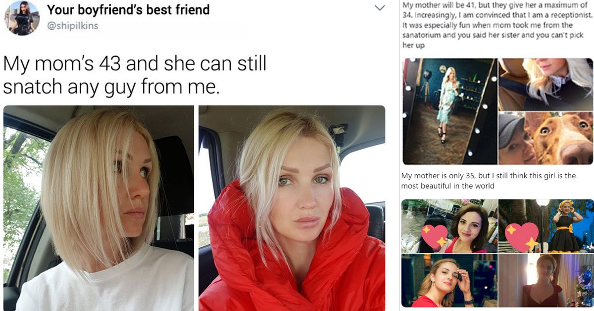 a daughter shared picture of her beautiful mother on twitter which turned into a beauty battle among moms.jpg?resize=1200,630 - A Daughter Shared A Picture Of Her Beautiful Mother And Ended Up Starting A Beauty Contest