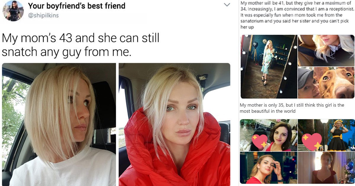 a daughter shared picture of her beautiful mother on twitter which turned into a beauty battle among moms.jpg?resize=412,275 - A Daughter Shared A Picture Of Her Beautiful Mother And Ended Up Starting A Beauty Contest