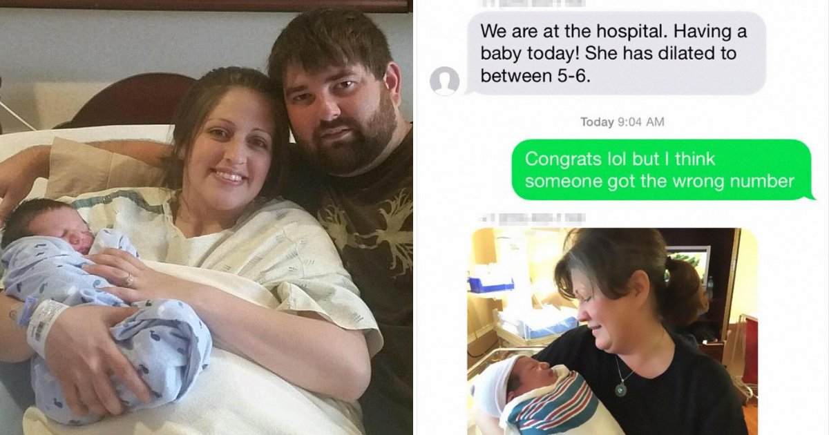 babynews6.png?resize=1200,630 - Family Accidentally Texts Baby News To Total Strangers, Two Guys With Gifts Show Up In Hospital Room!