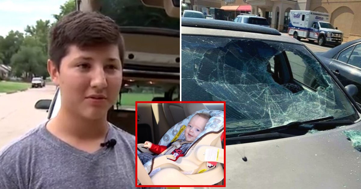 ben5.png?resize=1200,630 - 12-Year-Old Boy Smashed Car's Windshield To Save A Toddler Locked Alone In The Hot Vehicle