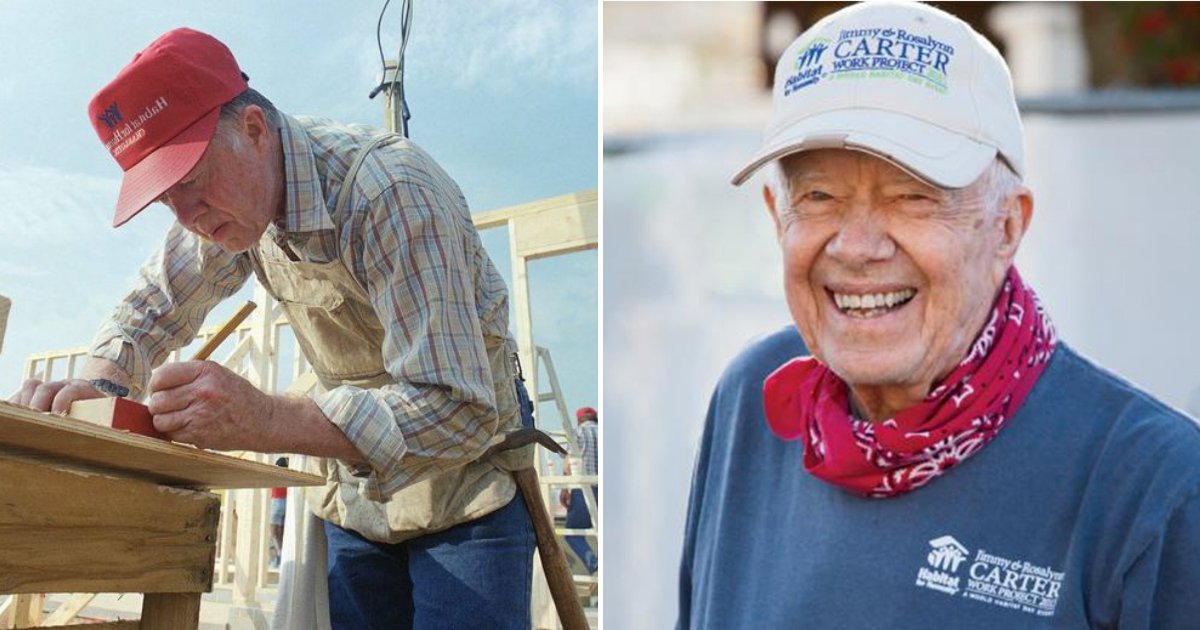 carter5.png?resize=412,232 - Jimmy Carter, 94 Is Back To Building Houses For The Homeless Only Months After Hip Surgery
