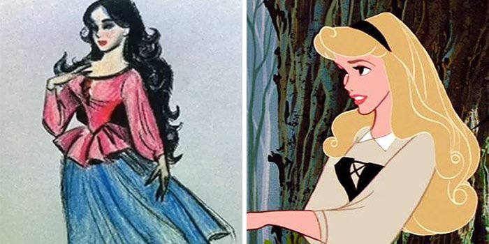 concept art sketches original compared disney characters 7 5c9893425a6d3  700 e1564817953410.jpg?resize=1200,630 - 25 Original Sketches Of Disney Characters