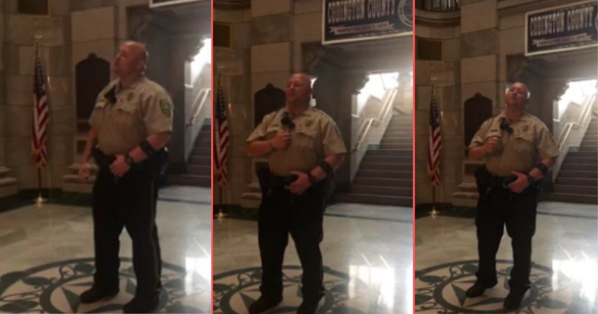 d 10.png?resize=412,275 - Officer Sang National Anthem While He Was Off Duty in an Empty Courthouse