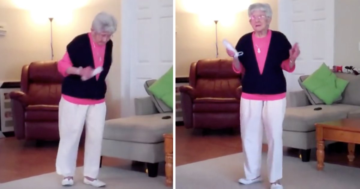 d2 2.png?resize=1200,630 - A 97-Years Old Grandmother Rocked on Her Nintendo Wii Game