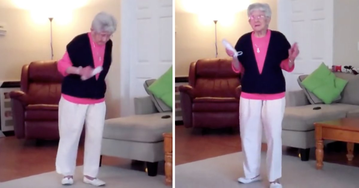 d2 2.png?resize=412,275 - A 97-Years Old Grandmother Rocked on Her Nintendo Wii Game