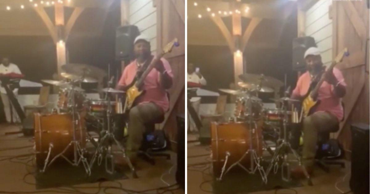 d2 3.png?resize=412,275 - Look at This Musician Playing Guitar and Drums at the Same Time