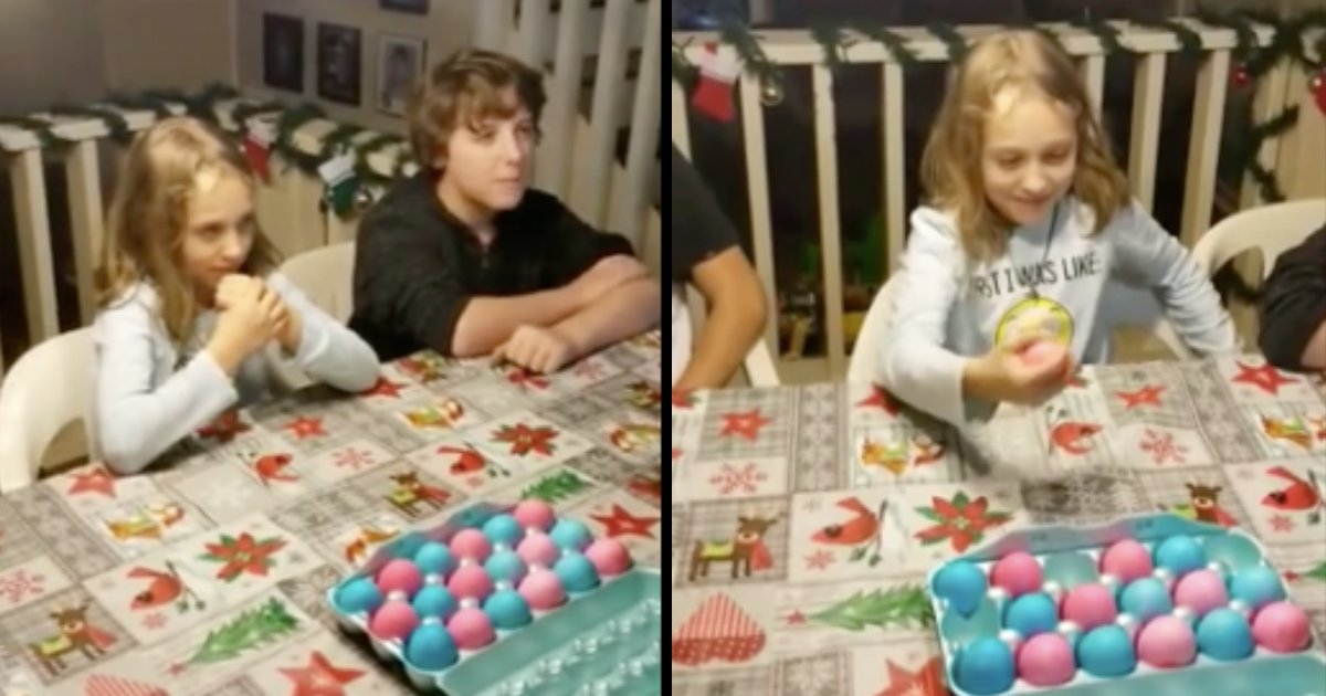 d2 4.png?resize=412,275 - Children Play the Game Egg Roulette to Reveal The Baby’s Gender
