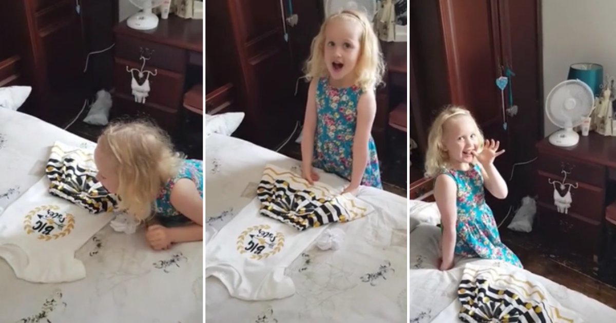d4 5.png?resize=412,275 - Girl Smiling Upon Hearing the News of Becoming An Older Sister Is So Heartwarming