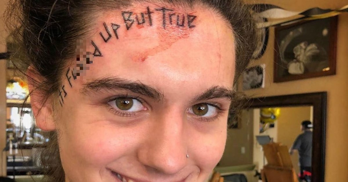 featured image 15.png?resize=412,232 - 19-Year-Old Got A Facial Tattoo Because 'The Universe Told Him' To