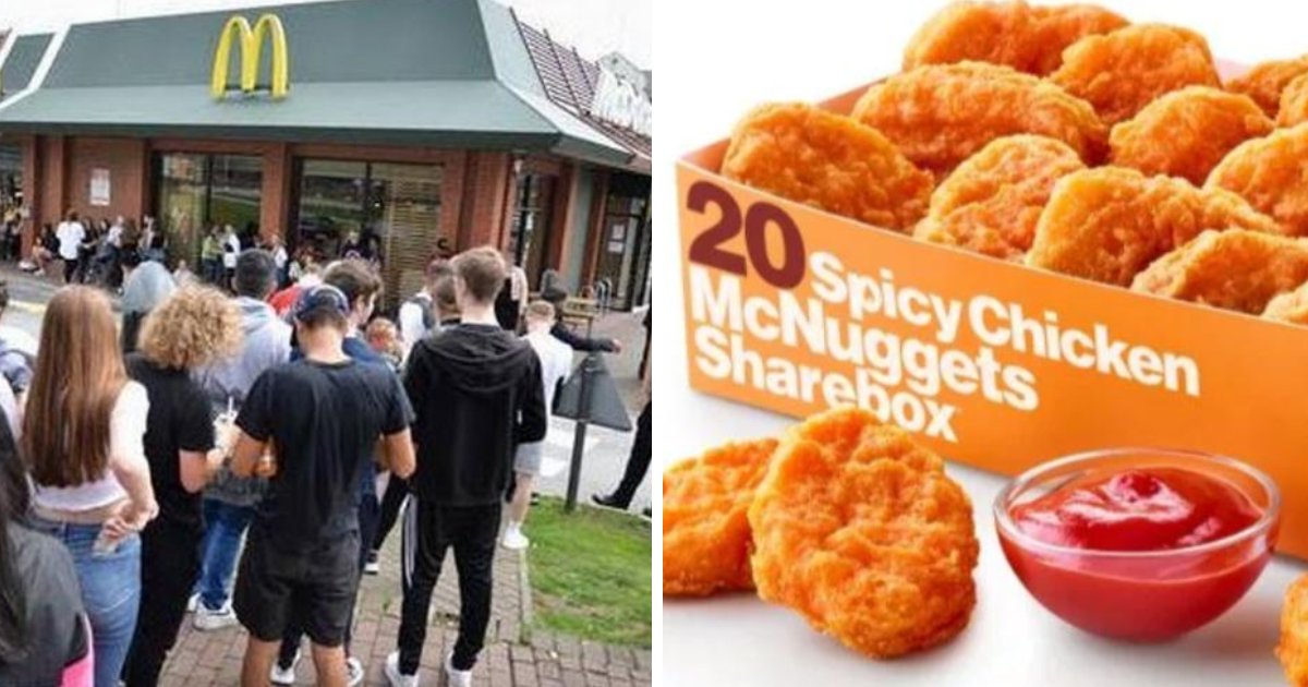 featured image 17.png?resize=412,232 - Hundreds Of McDonald's Fans Waited For Hours To Taste The New Spicy McNuggets