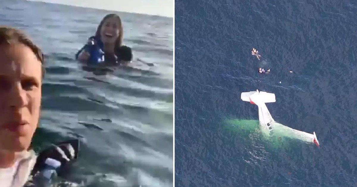 featured image 43.jpg?resize=412,232 - Survivors From A Small Plane Crash Filmed Their Rescue While Being Stranded In The Sea