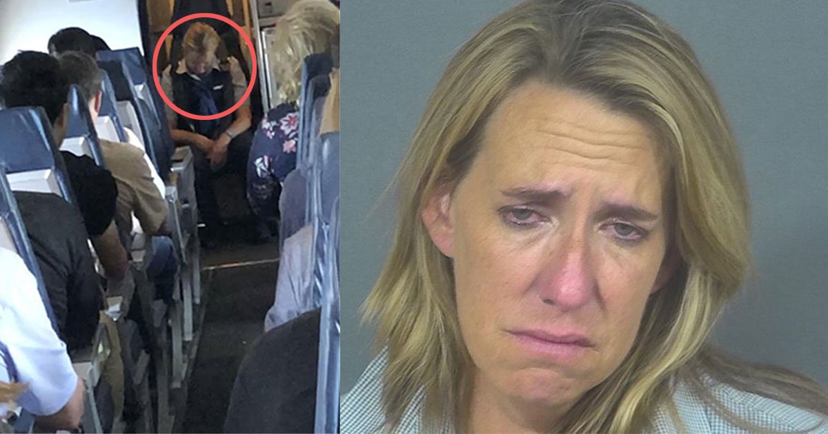 flight attendant charged with intoxication for being drunk on plane.jpg?resize=1200,630 - La seule hôtesse de l'air du vol est ivre