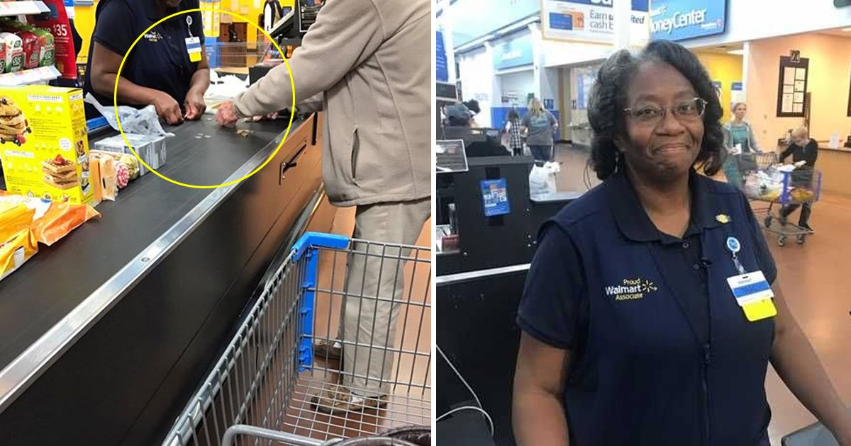 fsdfsf.jpg?resize=412,232 - Walmart Cashier Spreads Love By Helping An Elderly Man Counting Change At Checkout: "It's Not A Problem Honey"