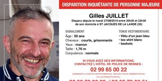gilles juillet.jpg?resize=1200,630 - Le corps sans vie de Gilles Juillet a été retrouvé deux jours après l'appel à témoins de la police bretonne