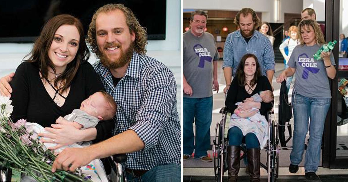 hospital proposal.jpg?resize=412,232 - Boyfriend Surprised His Girlfriend Who Was Discharged From The Hospital After 156 Days After Giving Birth To Their First Child