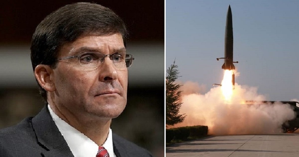 m3 3.jpg?resize=1200,630 - Defense Secretary Mark Esper Said The US Will Not "Overreact" To The Latest Missile Launches In North Korea
